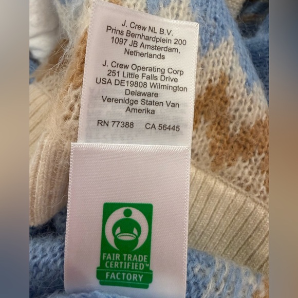 Pristine J.Crew Fair Isle Cardigan in Frosted Tundra Snow Brushed Sweater XS - Picture 6 of 6